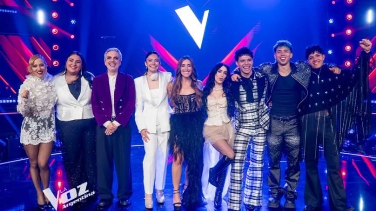 Los finalistas y sus couchs. Créditos: Instagram / lavozargentina