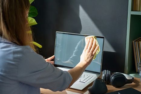 La limpieza correcta de pantallas y laptops ayuda a mantener la calidad de imagen y evita daños permanentes en el panel. La limpieza correcta de pantallas y laptops ayuda a mantener la calidad de imagen y evita daños permanentes en el panel.
