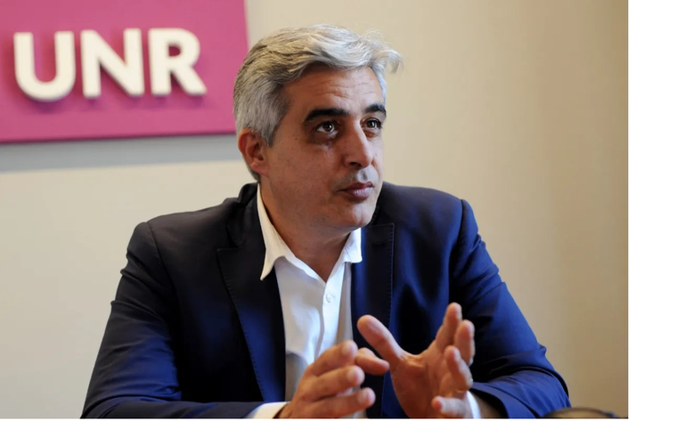 Franco Bartolacci, rector de la Universidad Nacional de Rosario. Foto: Prensa UNR