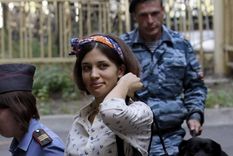 Lucy Stein o también Liudmila, integrante de Pussy Riot. Foto: Efe.