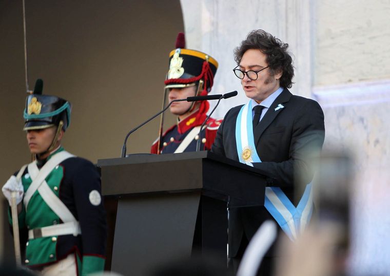 Javier Milei no tiene dudas: palabras fuertes para tiempos complicados. Foto: NA