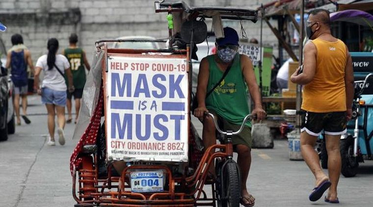Manila, superpoblada, es la ciudad con más contagios. Foto: Listin Diario.
