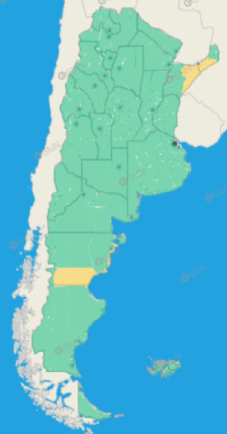 El SMN lanzó algunas alertas para este domingo. El SMN lanzó algunas alertas para este domingo.