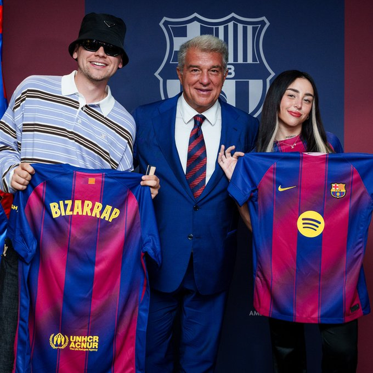 Bizarrap y Nicki Nicole, invitados de lujo en el Gamper. Créditos: X / FC Barcelona Bizarrap y Nicki Nicole, invitados de lujo en el Gamper. Créditos: X / FC Barcelona