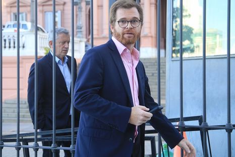 Nicolás Massot fue escrachado por manifestantes al ingresar al Congreso Foto: NA