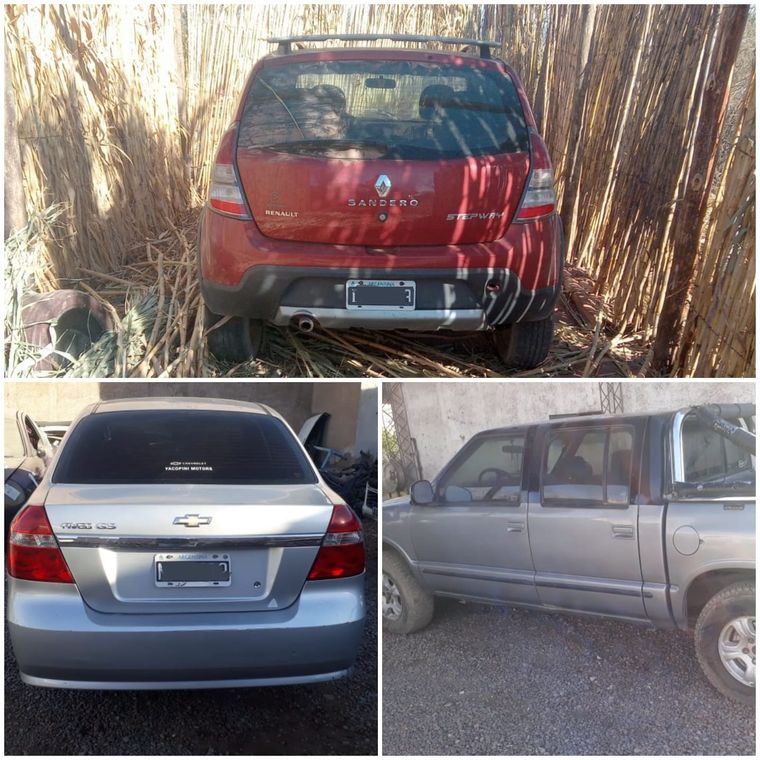 En total la Policía secuestró 18 vehículos