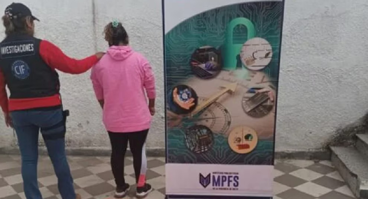 La mujer detenida Foto: Gentileza