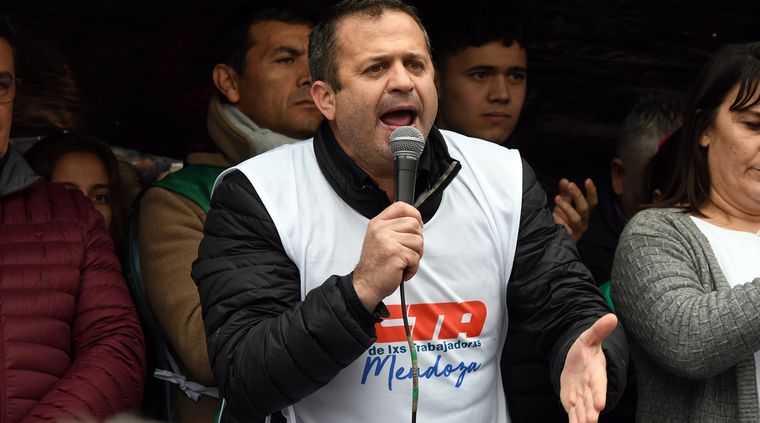 Gustavo Correa secretario general de CTA Mendoza. Foto: ALF PONCE MERCADO / MDZ