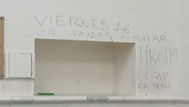 La amenaza escolar apareció este jueves en el colegio Carlos Pellegrini. La amenaza escolar apareció este jueves en el colegio Carlos Pellegrini.
