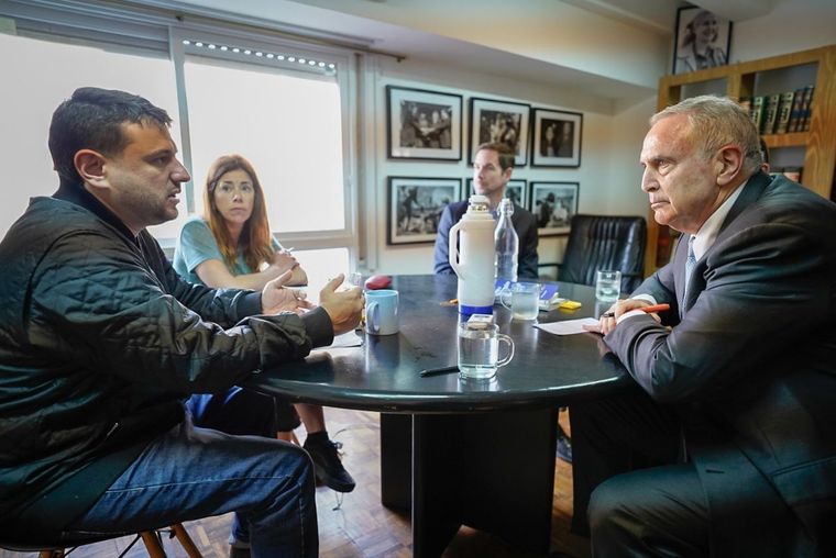 Reunión Stanley Grabois El precandidato recibió a Stanley en sus oficinas. Crédito: Prensa Grabois Foto: Prensa Grabois