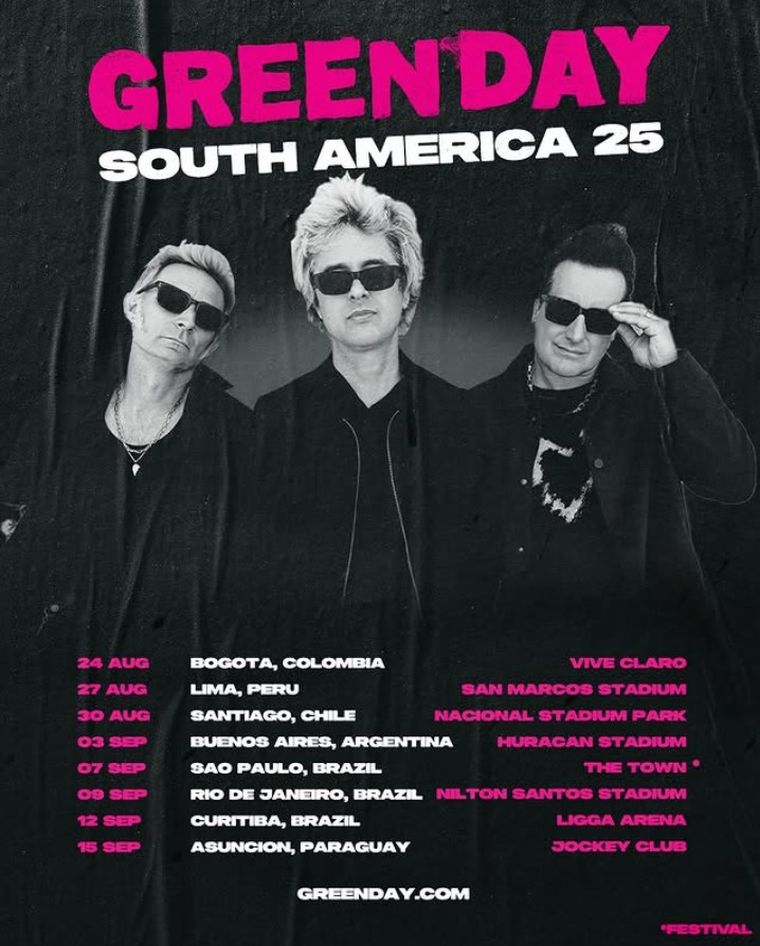 Green Day está ansiosa por regresar a Argentina y Brasil. Green Day está ansiosa por regresar a Argentina y Brasil.
