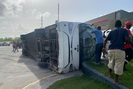 Minutos después del siniestro Foto: Gentileza Listin Diario