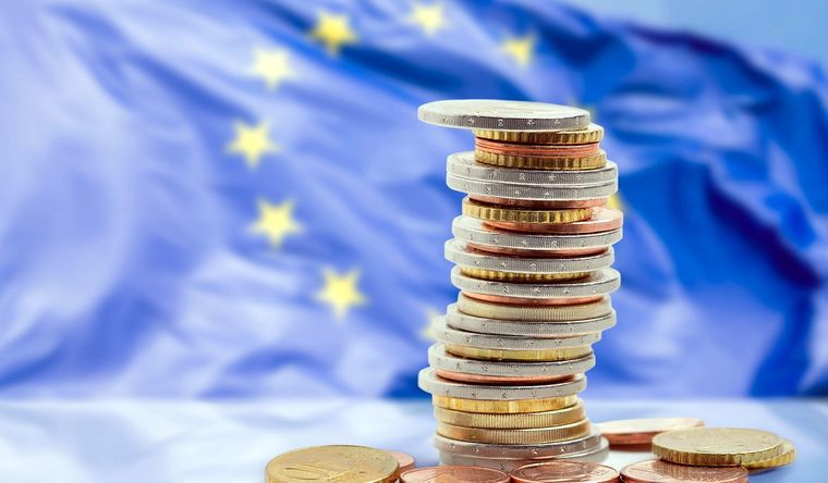 El euro, al borde de la recesión. Foto: Istock.