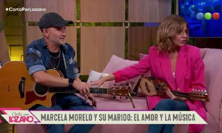 Marcela Morelo presentó a su marido en televisión Están juntos hace 26 años y él es su productor musical