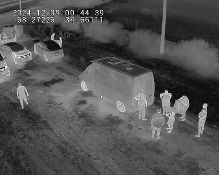 Los sensores térmicos de los drones permitieron hallar a la adolescente a tiempo. Foto: Prensa Gobierno de Mendoza