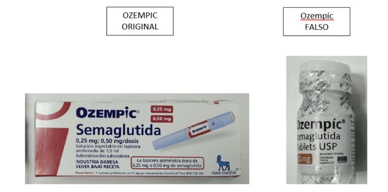 La alerta emitida por Anmat ante el producto falsificado. Foto: Anmat La alerta emitida por Anmat ante el producto falsificado. Foto: Anmat