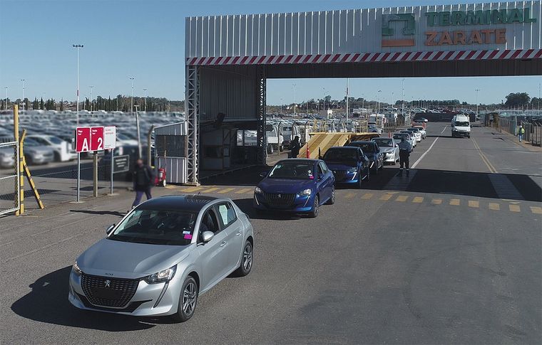 Exportación del Peugeot 208.