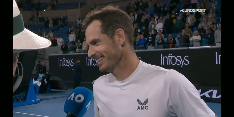 Murray y una divertida respuesta tras hacer historia en el Australian Open.