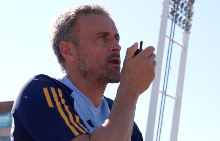 Luis Enrique El entrenador implementó un novedoso método en el entrenamiento de la selección de España.