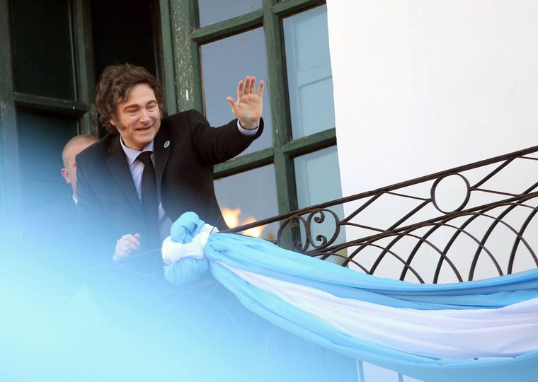 Javier Milei reiteró que sancionadas las leyes comenzará con la reducción de impuestos Foto: NA