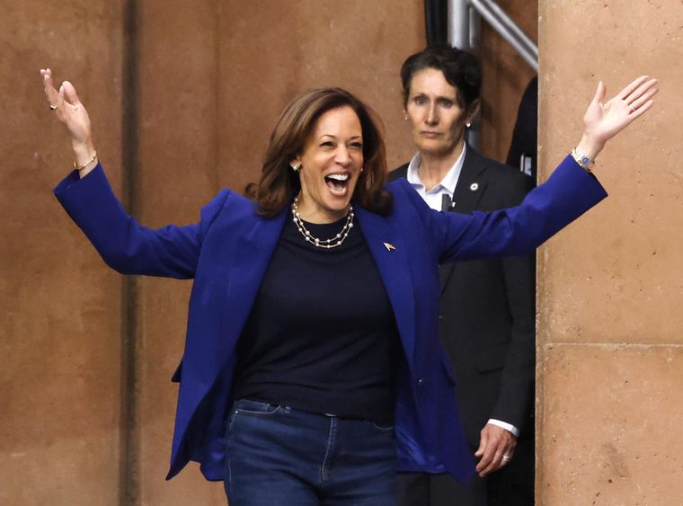 La candidata presidencial demócrata de los Estados Unidos, Kamala Harris. Foto: EFE