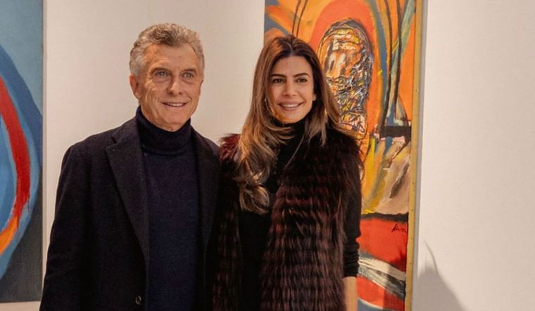 Mauricio Macri y Juliana Awada asistieron a la comida organizada por la galerista María Calcaterra.