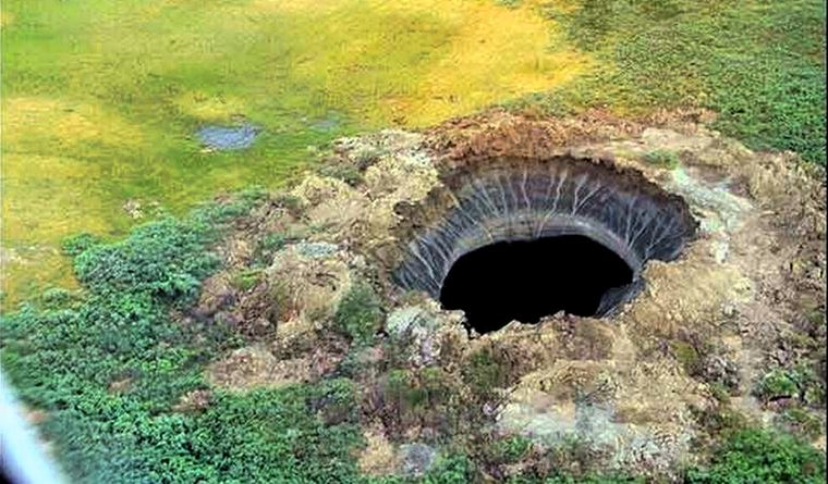 Los hoyos de Siberia son objeto de investigaciones. Foto: Dpa.
