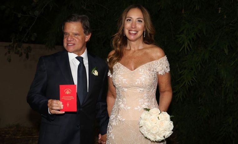 Quique Sacco y María Eugenia Vidal celebran su casamiento Foto: Ramiro Souto (Infobae)