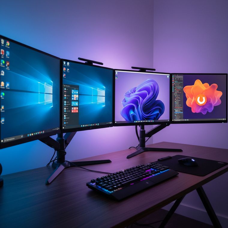 Windows 11 ofrece escritorios virtuales que permiten organizar tareas en espacios independientes fácilmente. Windows 11 ofrece escritorios virtuales que permiten organizar tareas en espacios independientes fácilmente.