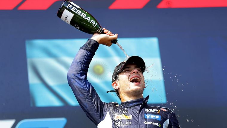 Franco Colapinto ganó una emotiva carrera en Imola. Foto: @Formula2