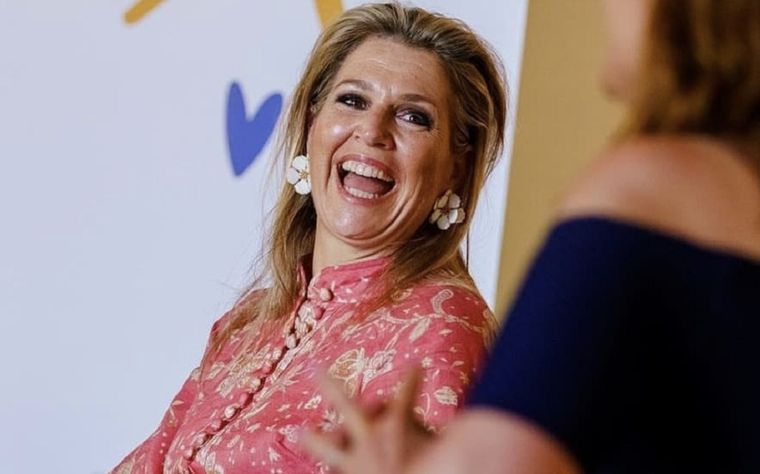 Máxima, a las risas. Foto: Instagram @maximaqueen