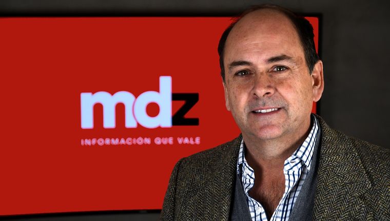 Dalmiro Barbeito habló sobre la actualidad del sector de la construcción y las obras que pueden surgir en Portezuelo del Viento. Foto: Rodrigo DAngelo / MDZ