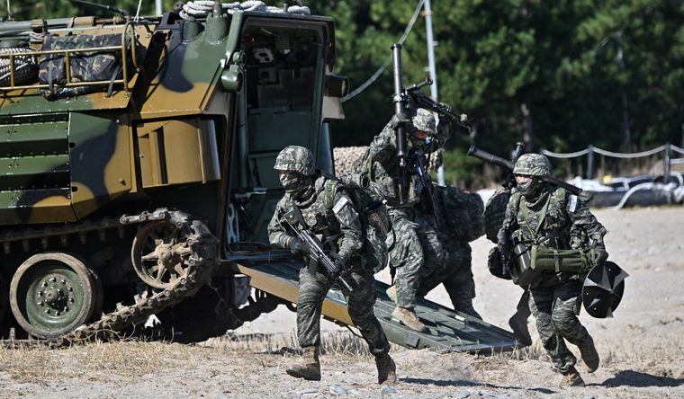 maniobras Corea del Sur y Estados Unidos Las maniobras son habituales en la región. Foto: Efe.
