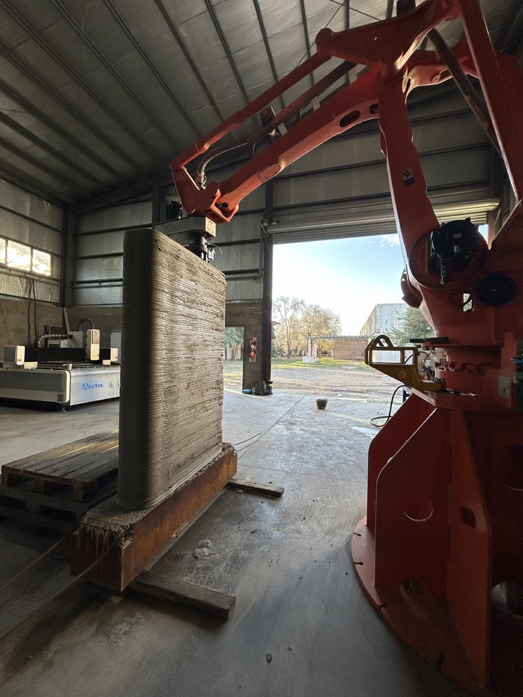 Argentina está, por primera vez, desarrollando la construcción con impresión 3D. Foto: Holcim Argentina