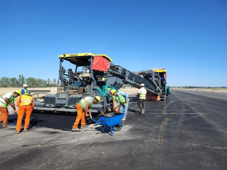 Los trabajos en el aeropuerto de San Rafael generaron tensión entre el municipio y la provincia. Foto: Gentileza