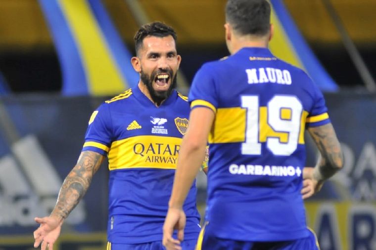 Carlos Tevez sigue haciendo historia en Boca. Foto: Liga Profesional
