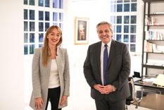Anabel Fernández Sagasti junto al Presidente. Anabel Fernández Sagasti junto al Presidente.