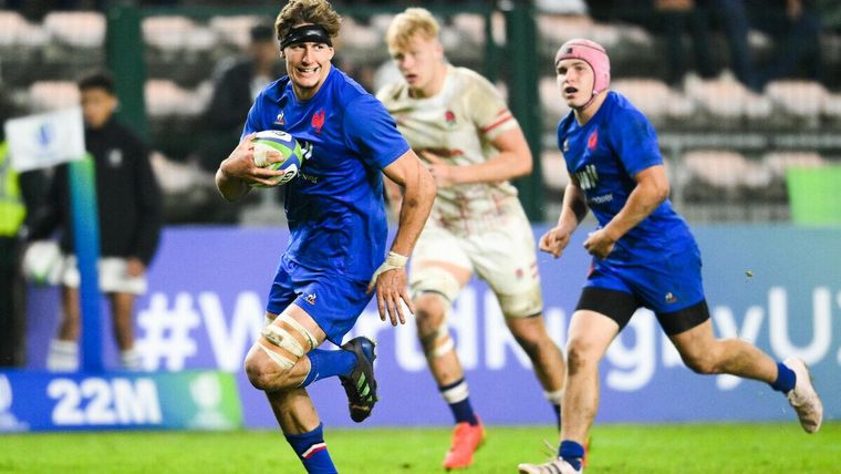 Oscar Jégou fue una de las figuras del Mundial M20 de 2023. Foto: @FFRXIII