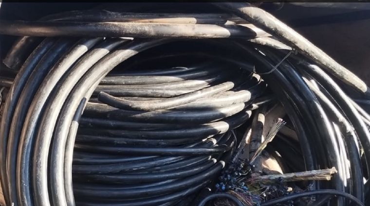Cinco hombres fueron detenidos por robar cables en el Gran Mendoza Foto: Imagen ilustrativa / Ministerio de Seguridad de Mendoza