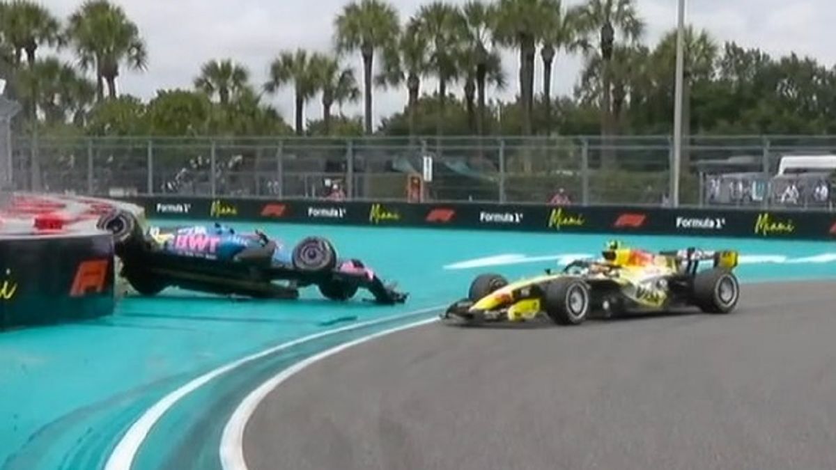 Video: el impactante accidente de Pierre Gasly con Lawson en el GP de Miami