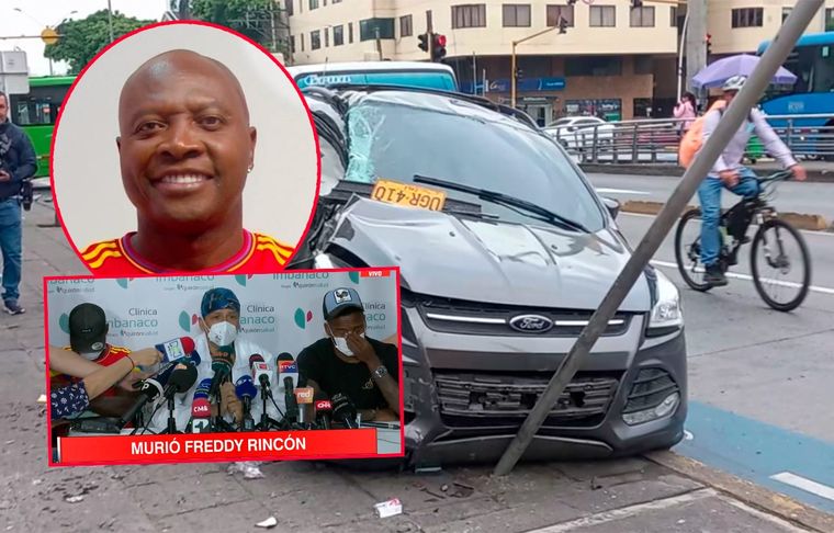 Freddy Rincón murió tras sufrir un accidente en la madrugada del lunes en Cali.
