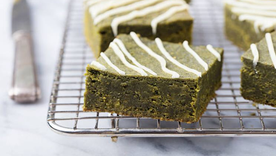 Probá esta versión del brownie con té verde.