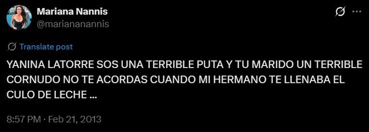 El recuerdo que continúa en X. Créditos: X / mariananannis El recuerdo que continúa en X. Créditos: X / mariananannis