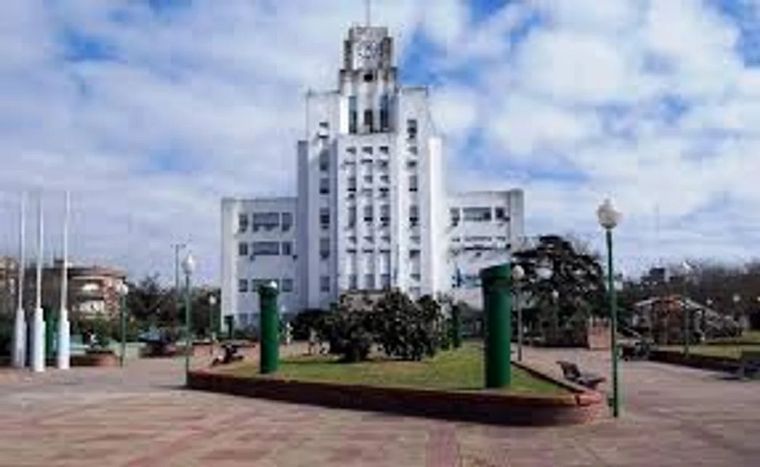 La plaza Grigera de Lomas de Zamora, donde ocurrió el hecho Foto: NA
