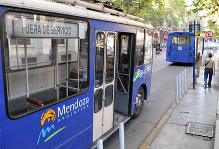 Los troles estarán parados hasta las 12. Foto: Pachy Reynoso / MDZ