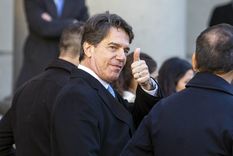 El jefe de gabinete, Nicolas Posse, sale de la Catedral luego de la misa de conmemoración del 25 de Mayo Foto: NA