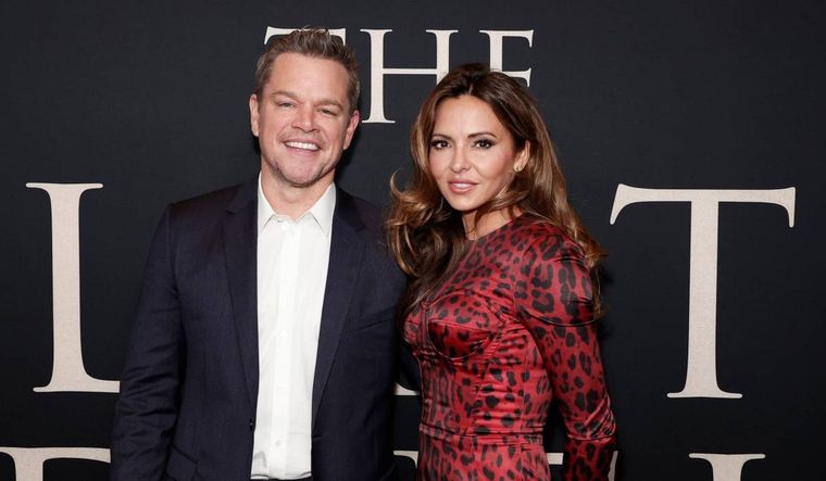 Matt Damon y Luciana Barroso, una de las parejas más sólidas del mundo Hollywood.