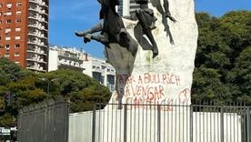 Las pintadas contra Patricia Bullrich.
