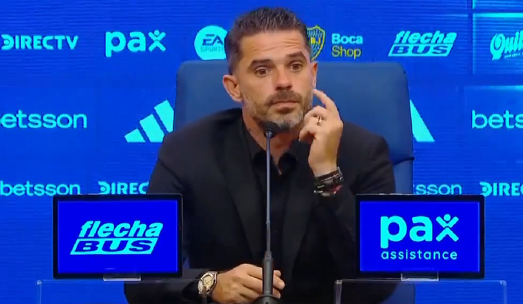 El entrenador afrontó los micrófonos en la sala de prensa. Foto: Captura