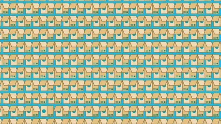 Acertijo visual, reto visual, Caja abierta Pinterest